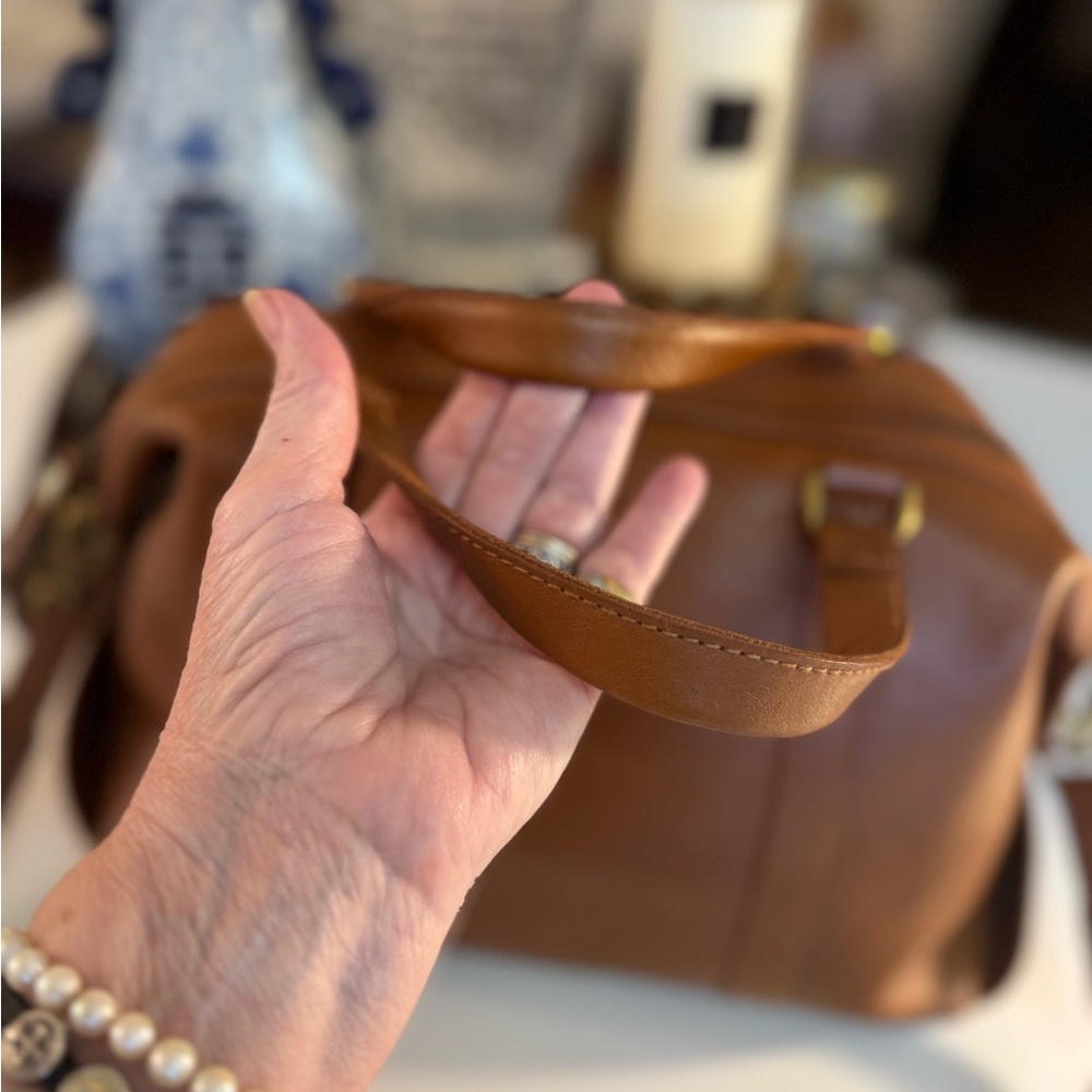 🤎 MADEWELL TAN LEATHER GLASGOW SATCHEL! - Picture 7 of 16